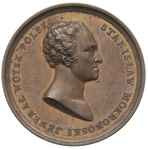 medal pamiątkowy autorstwa Baerenda poświęcony generałowi Stanisławowi Mokronowskiemu 1821 r., Aw:..