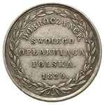 Aleksander I, -medal 1826 r, Aw: Popiersie cara w prawo i napis, Rw: W wieńcu oliwnym napis DOBROC..