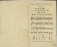 dekret królewski z 22.10.1830 o formie biletów złotowych Banku Polskiego, na papierze ze znakiem w..