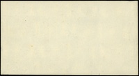 1 złoty 1.10.1938, bez oznaczenia serii i numeracji, jednostronny druk strony odwrotnej na papierz..