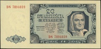 20 złotych 1.07.1948, seria DN, numeracja 789403
