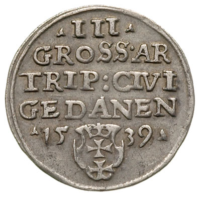 trojak 1539 Gdańsk, Iger G.39.1.e (R1)