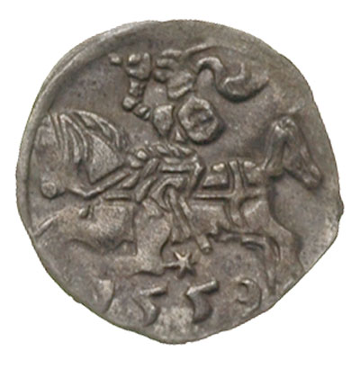 denar 1559, Wilno, Ivanauskas 2SA19-8, T.8, paty