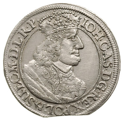 ort 1657, Gdańsk, moneta wybita z końca blachy