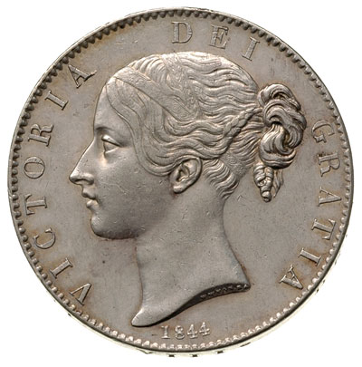 korona 1844, na rancie VIII i rozetka, srebro 28