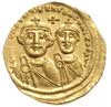 Herakliusz i Herakliusz Konstantyn 610-641, solidus 616-625, Konstantynopol, oficyna ΙΘ, Aw: Popie..
