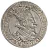 szóstak 1599, Malbork, mała głowa króla i duża kokarda na ramieniu króla, bardzo ładny egzemplarz