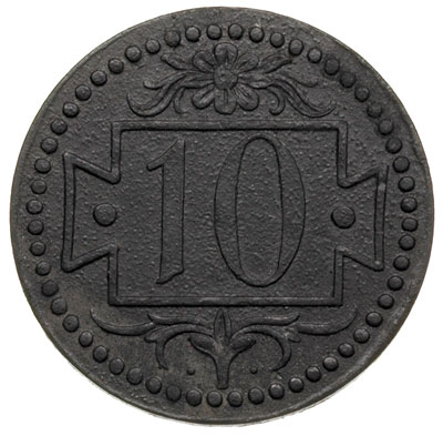 10 fenigów 1920, Gdańsk, odmiana z małą cyfrą 10