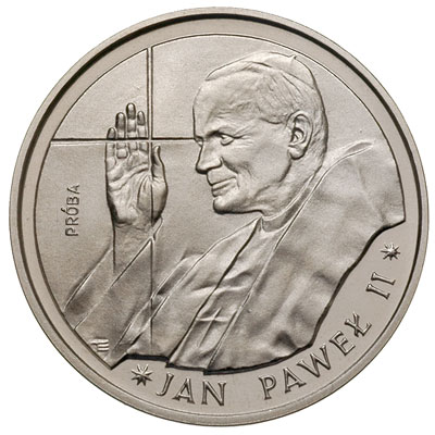 10 000 złotych 1988, Warszawa, Jan Paweł II, próba niklowa, Parchimowicz P524