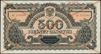 500 złotych 1944, w klauzuli \obowiązkowym, seri