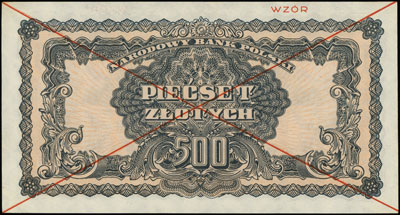 500 złotych 1944, w klauzuli \obowiązkowym, seria AC