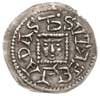 denar 1146-1157, Aw: Książę z mieczem na tronie, napis BOLE-ZLAVS przedzielony na górze mieczem, R..