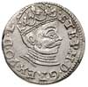 trojak 1582, Ryga, Iger R.82.1.b (R2), T. 3, Gerbaszewski 8, moneta wybita nieco uszkodzonym stemp..