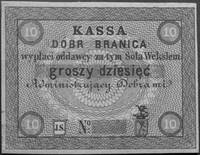 bony na 10, 20 groszy i 1 złoty Kasy Dóbr Branic