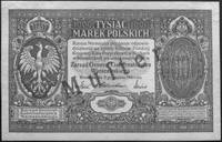 1.000 marek polskich 9.12.1916, \Generał, nr A.000000 zestaw wzorów awersu i rewersuz czerwonym na..