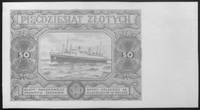 próbny druk awersu i rewersu banknotu 50 złotowego emisji 15.07.1947, razem2 sztuki, Kow.N 18, Pick-