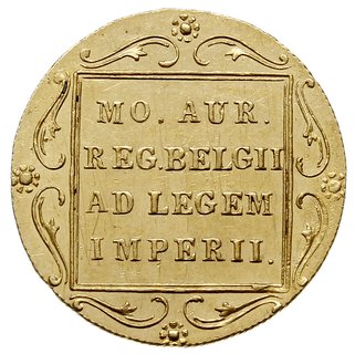 dukat 1831, Warszawa, odmiana z kropką przed pochodnią, złoto 3.47 g, Plage 269, ładny