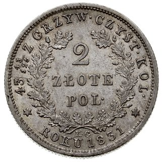2 złote 1831, Warszawa,  Plage 273, rzadka odmia