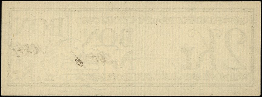 Fundusz Pracy i Czynu, 2 korony (1916-1918), bez oznaczenia serii, numeracja 10547, papier z ładnym znakiem firmowym - monogramem liter P i S, Jabłoński 692, Lucow 497 (R3), piękne