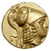 stater ok. 323-316 pne, Arados, Aw: Głowa Ateny w hełmie w prawo, Rw: Nike stojąca w lewo, trzymaj..