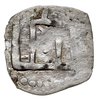 denar, Aw: Kolumny Gedymina, wewnątrz gotycka litera K, Rw: Jeździec w prawo, srebro 0.38 g, Ivana..