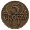 5 groszy 1934, Warszawa, Parchimowicz 103.f, rzadki rocznik