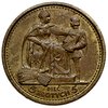 5 złote 1925, Warszawa, Konstytucja -odmiana 100 perełek, mosiądz 18.61 g, Parchimowicz P.139.b, w..