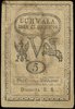 5 groszy miedziane 13.08.1794, bez oznaczenia serii i numeracji, strona główna i odwrotna na oddzi..