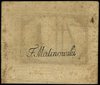 1 złoty polski 13.08.1794, seria C, bez numeracji, na stronie odwrotnej \F. Malinowski, Miłczak A10a