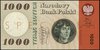 1.000 złotych 29.10.1965, seria A, numeracja 0000000, pomarańczowy nadruk \SPECIMEN\" na stronie g..