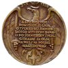 Edward Śmigły-Rydz -medal sygnowany H. KUNA 1938, Aw: Popiersie marszałka w lewo i napis w otoku M..