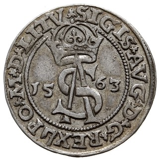 trojak 1563, Wilno, Iger V.63.1.h (R), Ivanauskas 9SA44-7, bardzo ładny