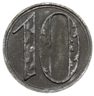 10 fenigów 1920, duże cyfry nominału, cynk, Parchimowicz 52, Jaeger D.1b, ładny egzemplarz