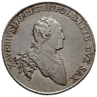 Ksawery 1764-1768 - jako administrator, talar, 1764, Drezno, srebro 27.87 g, Schnee 1055, Dav. 2678, delikatna patyna