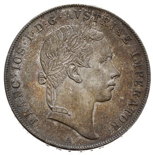 talar 1853, Wiedeń, srebro 25.90 g, Dav. 17, Vogl. 318, Her. 425, J. 286, Kahnt 350, wyśmienity egzemplarz z tęczową patyną