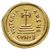 Herakliusz 610-641, solidus 610-613, Konstantynopol, Aw: Popiersie na wprost, D N HERACLIUS P P AV..