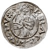 Brzetysław I 1037-1055, denar przed ok. 1050, Aw: Popiersie z chorągwią, BRACIZLΛVS DVX, Rw: Posta..