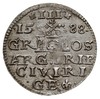 trojak 1588, Ryga, Iger R.88.2.a (R1), Gerbaszewski 15, bardzo ładny