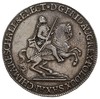 półtalar wikariacki 1741, Drezno, Aw: Król na koniu, Rw: Tron, Kahnt 640, Merseb. 1698, patyna