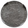 ort 1755, Lipsk, Kahnt 688 wariant -d (masywne popiersie króla i korona żłobkowana na awersie i re..