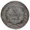 2 złote 1813, Zamość, odmiana z dłuższymi gałązkami wieńca i dużą bombą, Plage 125, bardzo ładna z..