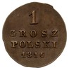 1 grosz polski 1816, Warszawa, Plage 199, Bitkin 880, ładny, patyna