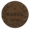 1 grosz 1839, Warszawa, odmiana bez kropki po dacie i po GROSZ, ogon Orła szerszy, Plage 254, Bitk..