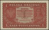 1 marka polska 23.08.1919, seria I-A, numeracja 649712, Lucow 361 (R1) - ilustrowana w katalogu ko..