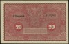 20 marek polskich 23.08.1919, seria II-AA, numeracja 740963, Lucow 379 (R0) - ilustrowane w katalo..