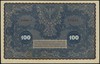 100 marek polskich 23.08.1919, seria I-V, numeracja 751652, Lucow 386 (R2), Miłczak 27a, pięknie z..