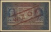 5.000 marek polskich 7.02.1920, seria II-R, numeracja 545833, po obu stronach ukośny czerwony nadr..