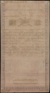 5 złotych polskich 8.06.1794, seria N.E.2, numeracja 13361, widoczny znak wodny z napisami firmowymi, Lucow 15a (R4), Miłczak A1f, ładnie zachowane