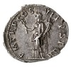 denar 114-116, Rzym, Aw: Popiersie cesarza w prawo, Rw: Felicitas stojąca w lewo, trzymająca w dło..