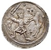 Denar, Aw: Książę na tronie, obok giermek, Rw: Rycerz walczący ze lwem, srebro 0.66 g, Str. 40, Su..